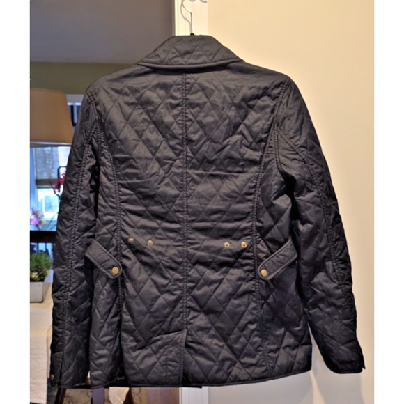 L.L. Bean Women’s Quilted Riding Chore Jacket Black S Equestrian Coat Outerwear - Picture 2 of 9